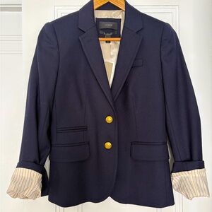 NWT - J Crew Schoolboy Blazer - Navy - Size 0